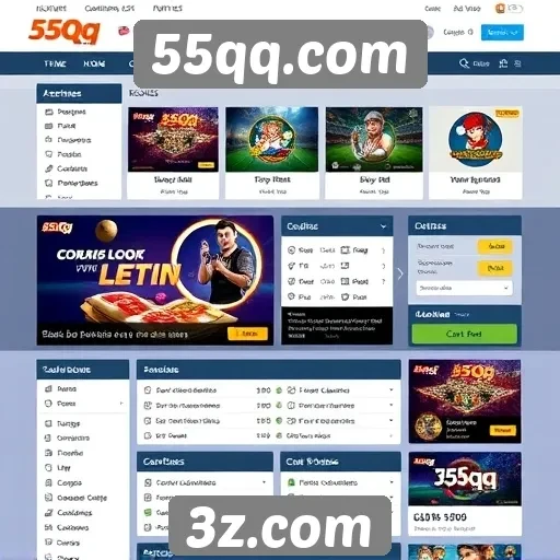Comparação de interfaces de usuário do 55qq.com